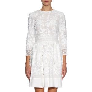 Vanessa Bruno White Daga Embroidered Cotton Dress